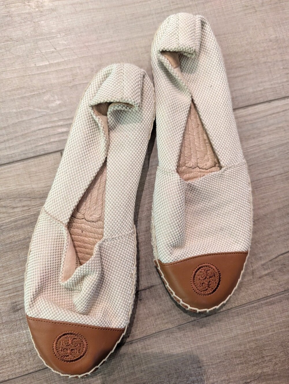 Tory Burch color block flats espadrilles